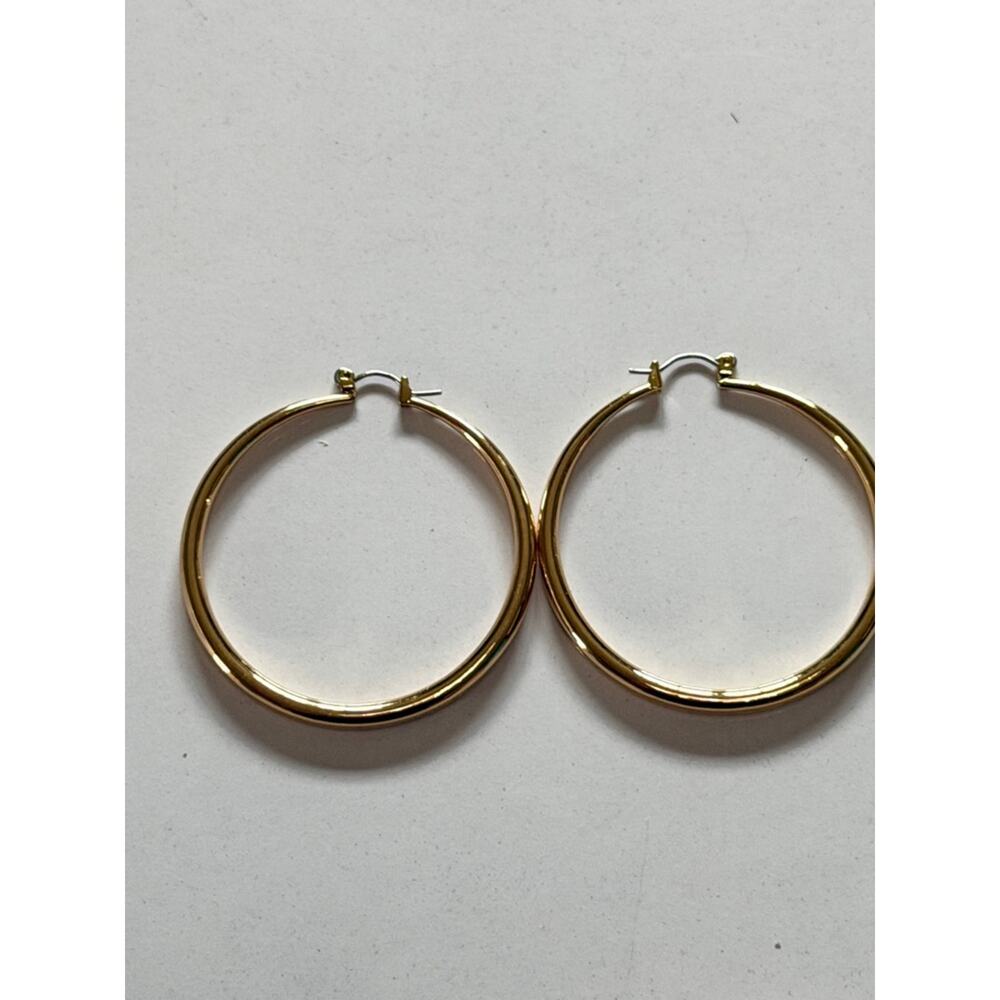 Women's INC International Gold Tone Hoop Earrings One Size